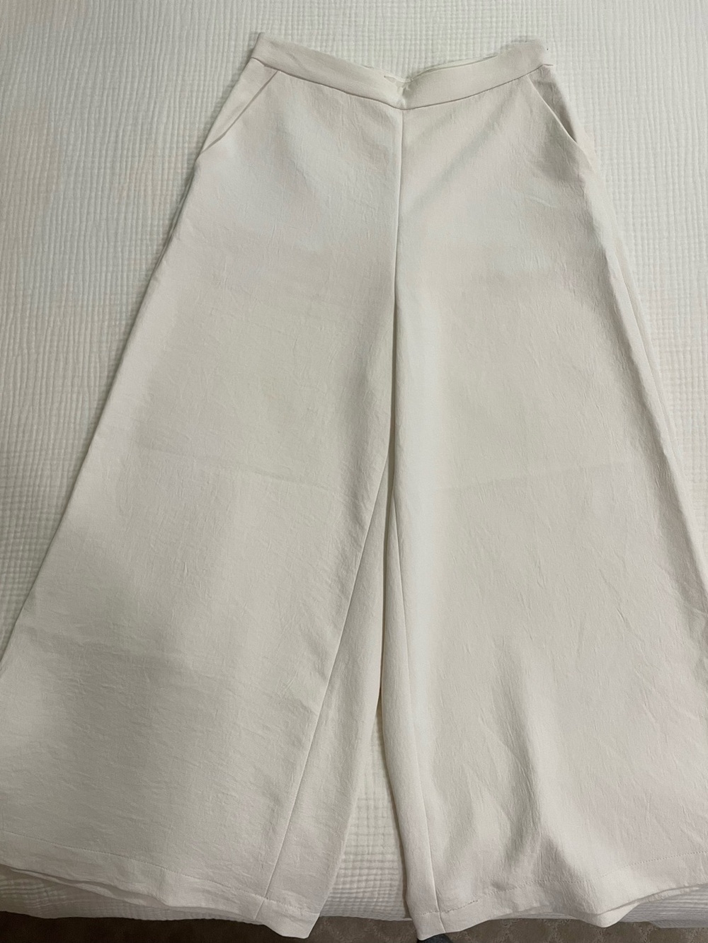 Wilfred Wide-Leg Cream Pants